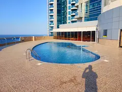 Live your dream at Ajman Corniche Tower! A 3-bedroom apartment with a living room, stunning sea view
