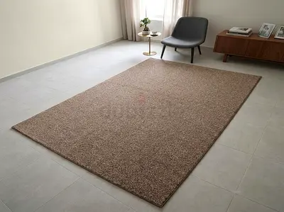 Large Neutral Brown  Rug - Excellent Condition