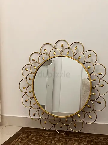 Golden Wall mirror