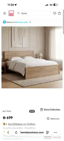 Home Box Curvy Plus 5-Piece Bed 120x200 cm