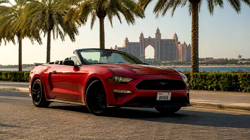 2018 Ford Mustang EcoBoost Convertible | Excellent Condition | AED 29,900