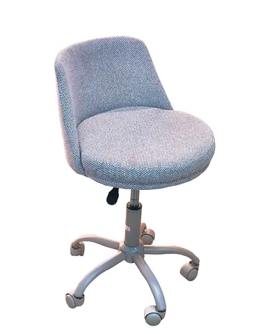 Grey Fabric Swivel Office Chair with Adjustable Height