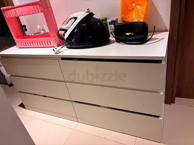 Modern White 6-Drawer Dresser