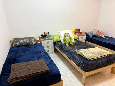 3 IKEA Single Beds 90×200 cm – 2 with Mattresses (AED 300 Each) + 1 Bed Only (AED 200)