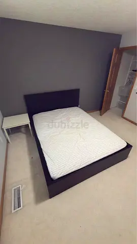 Ikea Queen size bed frame with mattress