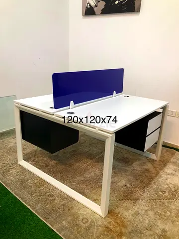 2-person face to face office workstation