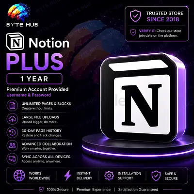 📝 Notion Plus – 1 Year | Premium Account | Private