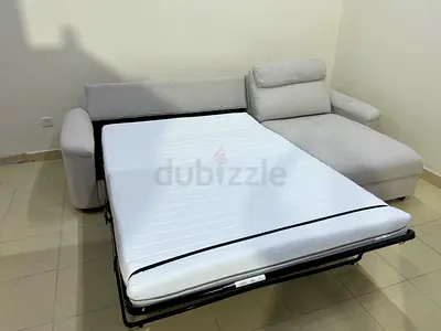 Ikea Lidhult L Shape Sofa Bed with Storage