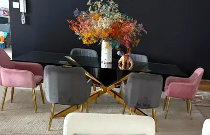Dining table with chairs