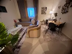 Two bedrooms and a living room / Excellent furnishings / Open view / Al Qasba / Sharjah