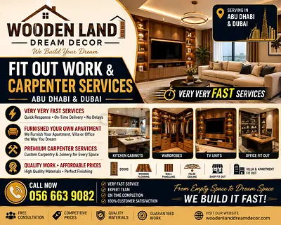 Carpenter and fit out company Abu Dhabi