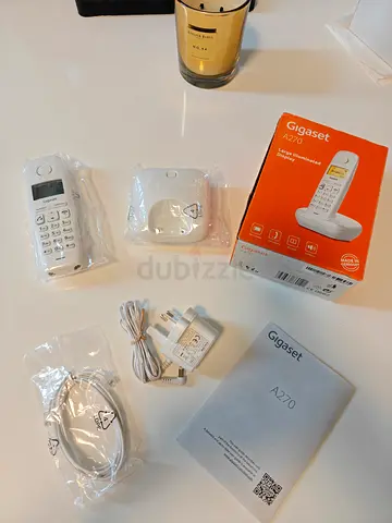 Gigaset A270 cordless phone with base, manual and accessories - New / Unused
