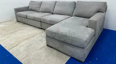Crate&barrel axis model lshape four seater sofa
