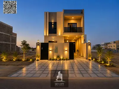 طابقين مع رووف ٣ غرف قريب من المسجد شامل رسوم التسجيل