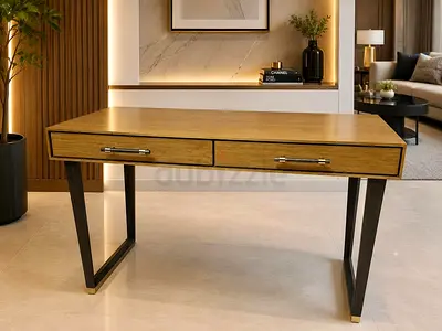 Marina home Modern Executive Desk – Oak Finish 125x60 cm Height 75 cm