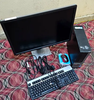 Core i7 Processor 16GB Ram 128GB SSD 500GB HDD 24inc FHD LED Monitor K/B Mouse Full Set Desktop PC