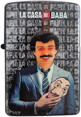 Zippo-style Lighter with La Casa De Baba / La Casa De Papel Artwork 02