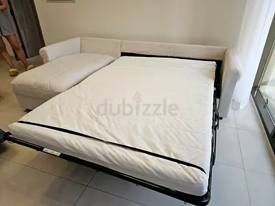 Ikea Gronlid L shape sofa bed Beige