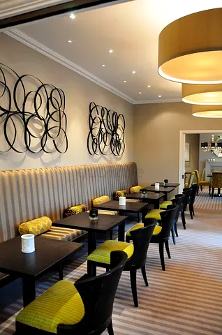 Custom made restaurant sofa with chair and table | New custom made restaurant chairs