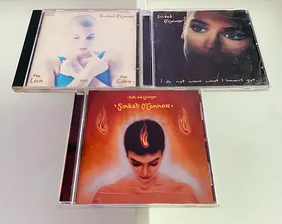 3 Sinead O'Connor Music CD’s