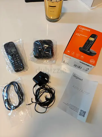 Gigaset A270 Cordless Landline Phone with Charger, Headset and Manual - New/Unused