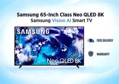 Samsung 65 Inch Class Neo QLED QN900F 120Hz(Up to 4K 165Hz) 8K Samsung Vision AI Smart TV