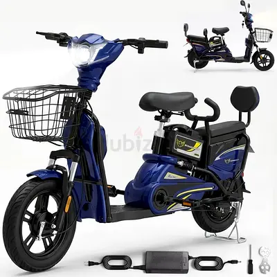 Windhorse M1 Electric Delivery Bike | 400W Motor | 48V 12Ah | Dual Seat | Brand New