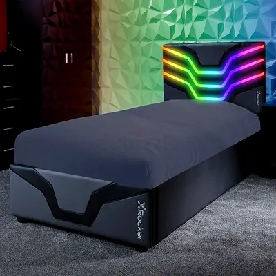 Single LED Gaming Bed with Storage - X-Rocker Style