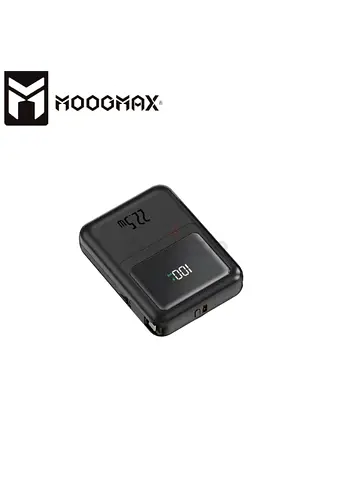 10000mAh Wireless Power Bank. Ultra compact portable power bank wireless built-in cables (Type C & U