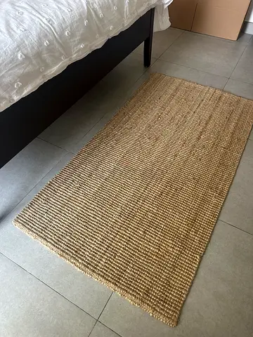Natural jute runner rug - 180x60cm, good condition