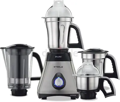 Preethi Steel Supreme MG-208 750-Watt Mixer Grinder (Silver/Black)