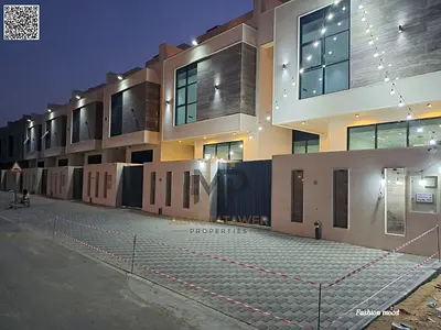 Townhouse for sale at ajman| al helio2 area| 5 master rooms,majlis,hall, maid room, roof| freehold | 0 registration fees.