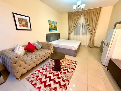 Studio / Large space / Hotel-style furnishings / Opposite Al Safiya Park / Al Majaz 3 / Sharjah