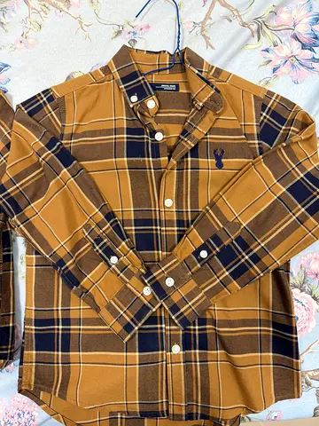 Next Kids shirt 3 and 4 years old Long Sleeve Checked Shirt .