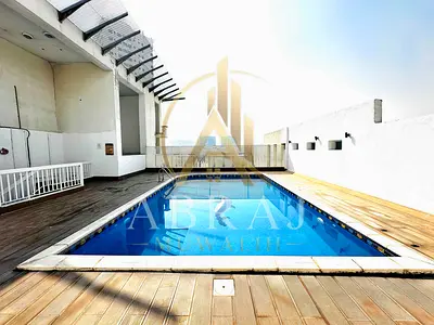 Luxury 3bhk with maid room open view balcony parking gym pool Maintenance free front of al nahda park rent 64k 6cheque payment Only for family