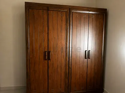 Solid Wood 4-Door Wardrobe / Armoire - Excellent Condition