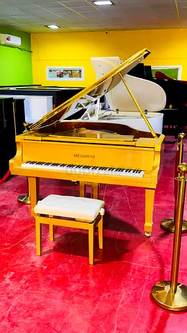 MegArya Golden Grand Piano | Luxury Gold Finish Piano Dubai