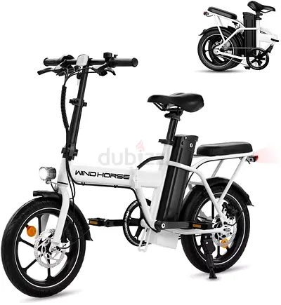 Wind Horse W2A White Electric Bike | 350W Motor | 36V 8Ah | Up to 35 km/h | Brand New