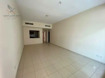 Two bedrooms and a living room for annual rent in Ajman One Towers, Al Rashidiya 3. Largest space and with a distinctive view. Apartment featuring a s