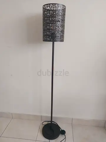 Black metal lamp