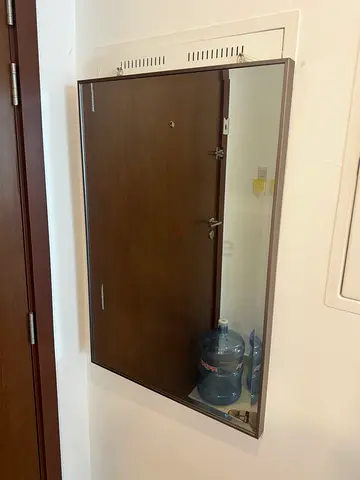Large Wall Mirror with Slim Frame - Good Condition 60*90