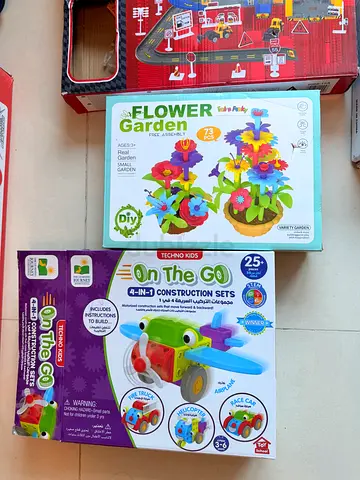 Kids 3-in-1 Construction Set + Flower Garden DIY Kit and many more — Like New