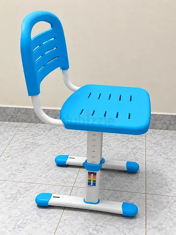 Adjustable Blue Kids Study Chair with Backrest