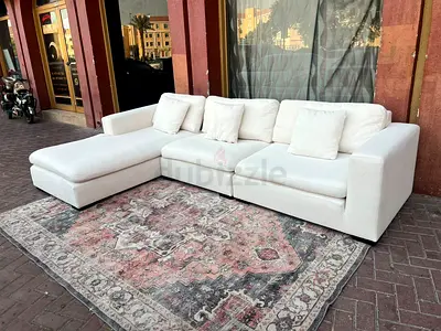 Premium Quality Marina Home feather 🪶 filled Sofa Beige