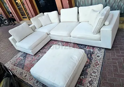 Perfect condition Neit and clean marina home safe with ottoman Beige
