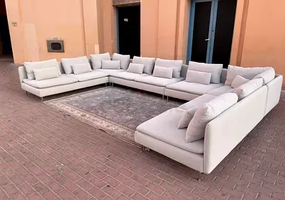 Looks Great condition IKEA Sodhremn Corner ushape sofa beige Color Excellent condition