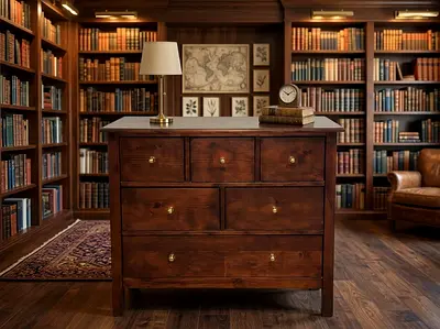 Pottery Batn Classic Dark Wood Chest of Drawers