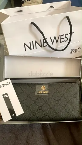 Nine West black quilted zip-around wallet – brand new with tag