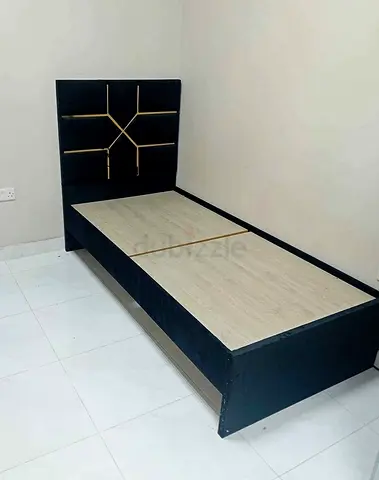 New Single bed frame with upholstered headboard