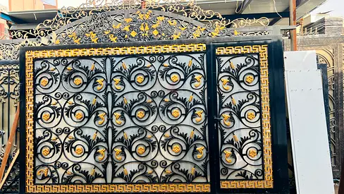Ornate Decorative Metal Gate Panels - Set of 3